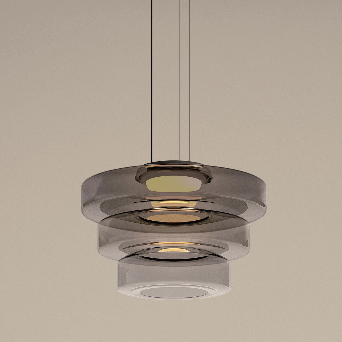 Bauhaus Layered Glass Pendant
