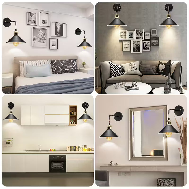 Industrial Wall Sconce Set