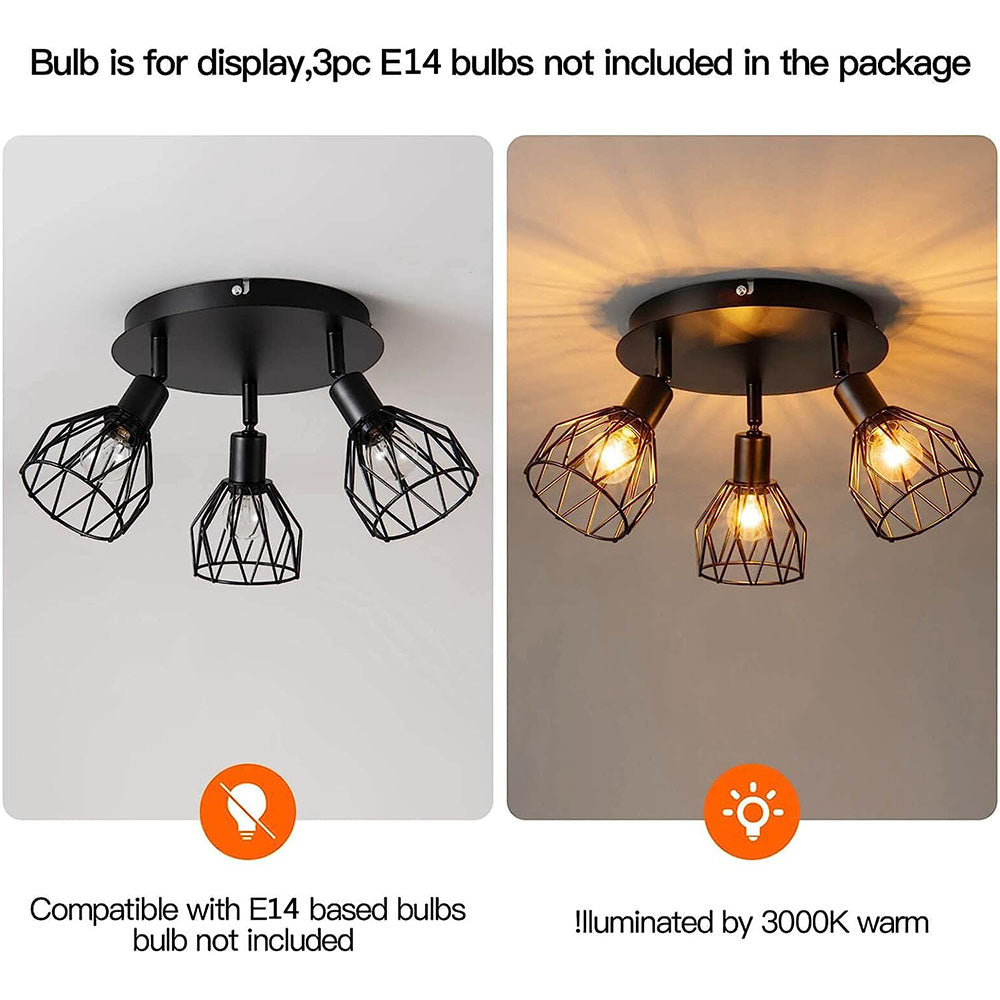 Industrial Spotlight Ceiling Light
