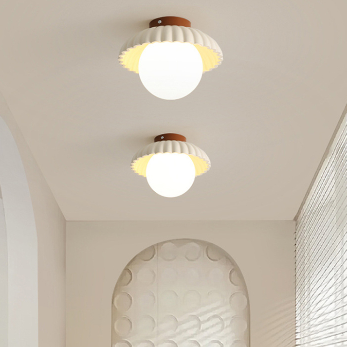 Iron Hallway Flush Mount Light