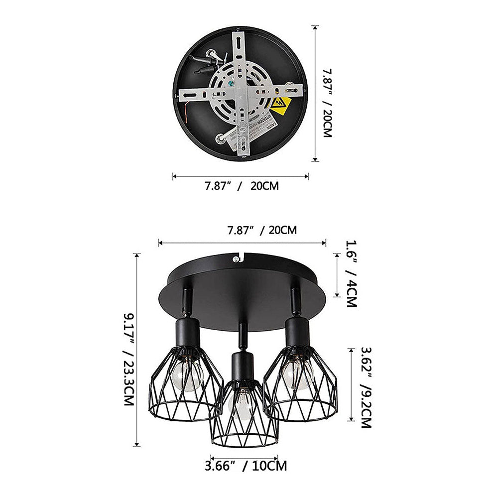 Industrial Spotlight Ceiling Light