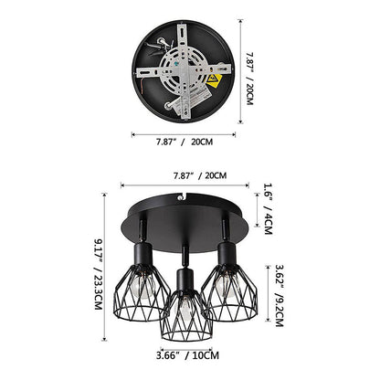 Industrial Spotlight Ceiling Light