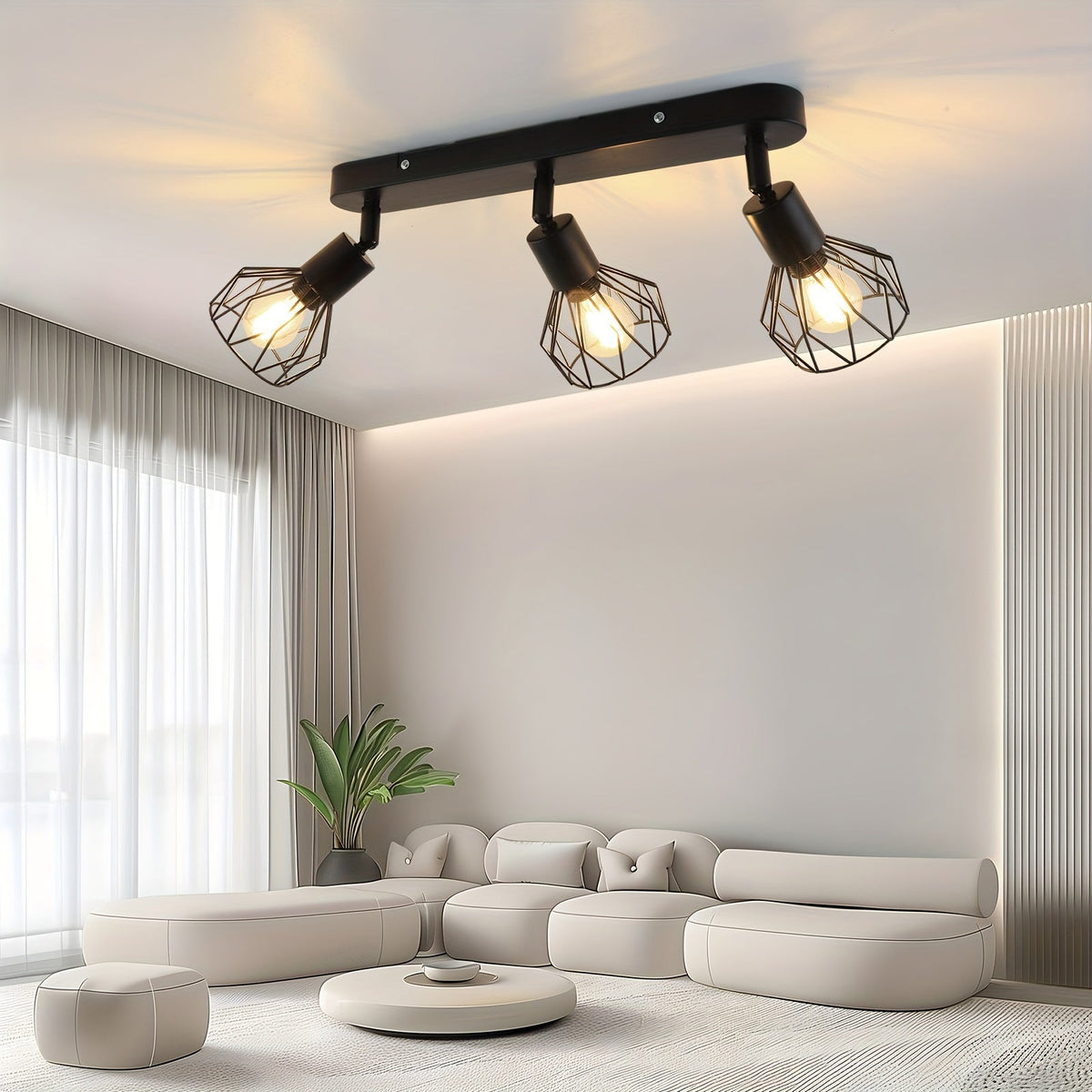 Vintage 3-Light Spotlight