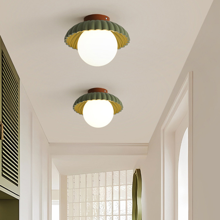 Iron Hallway Flush Mount Light