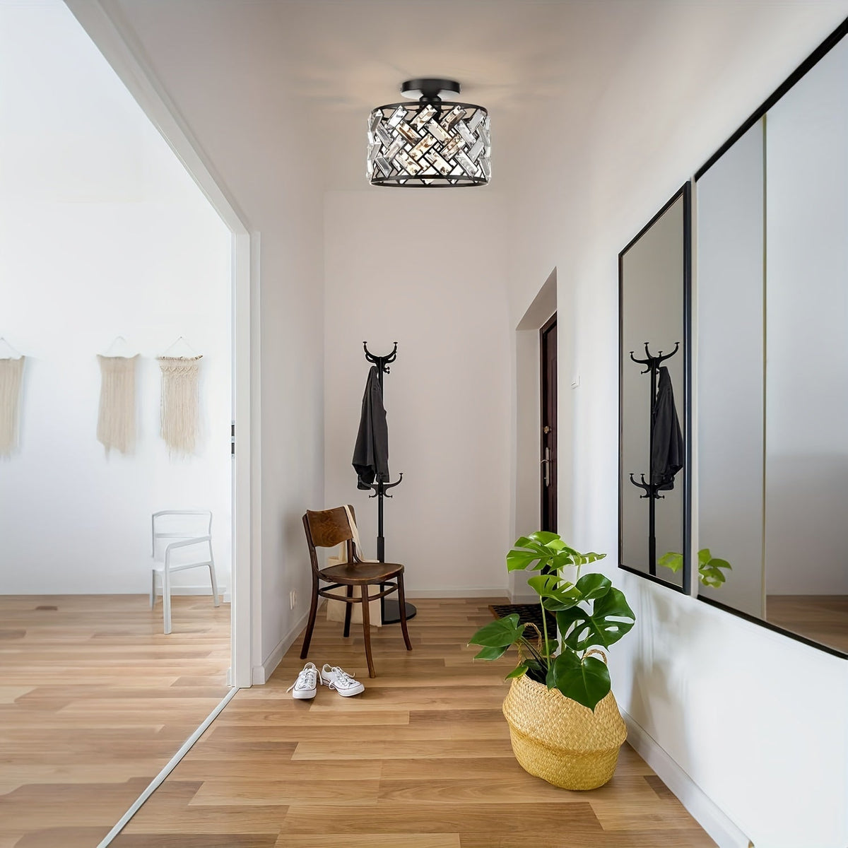 Crystal Flush Mount Light