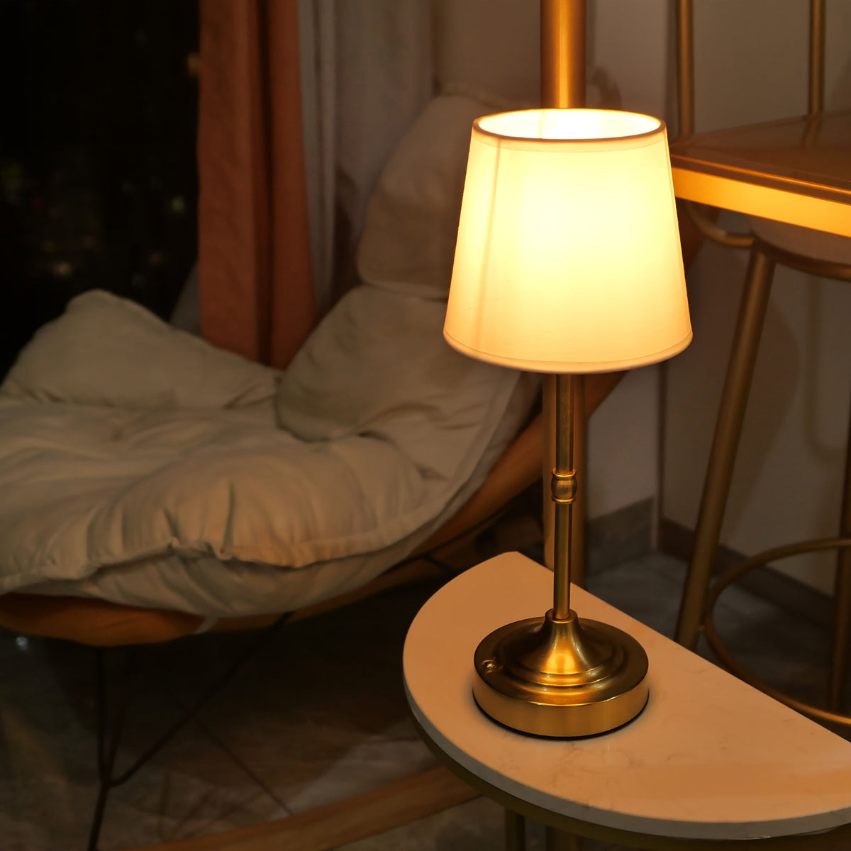 Cordless Fabric Table Lamp