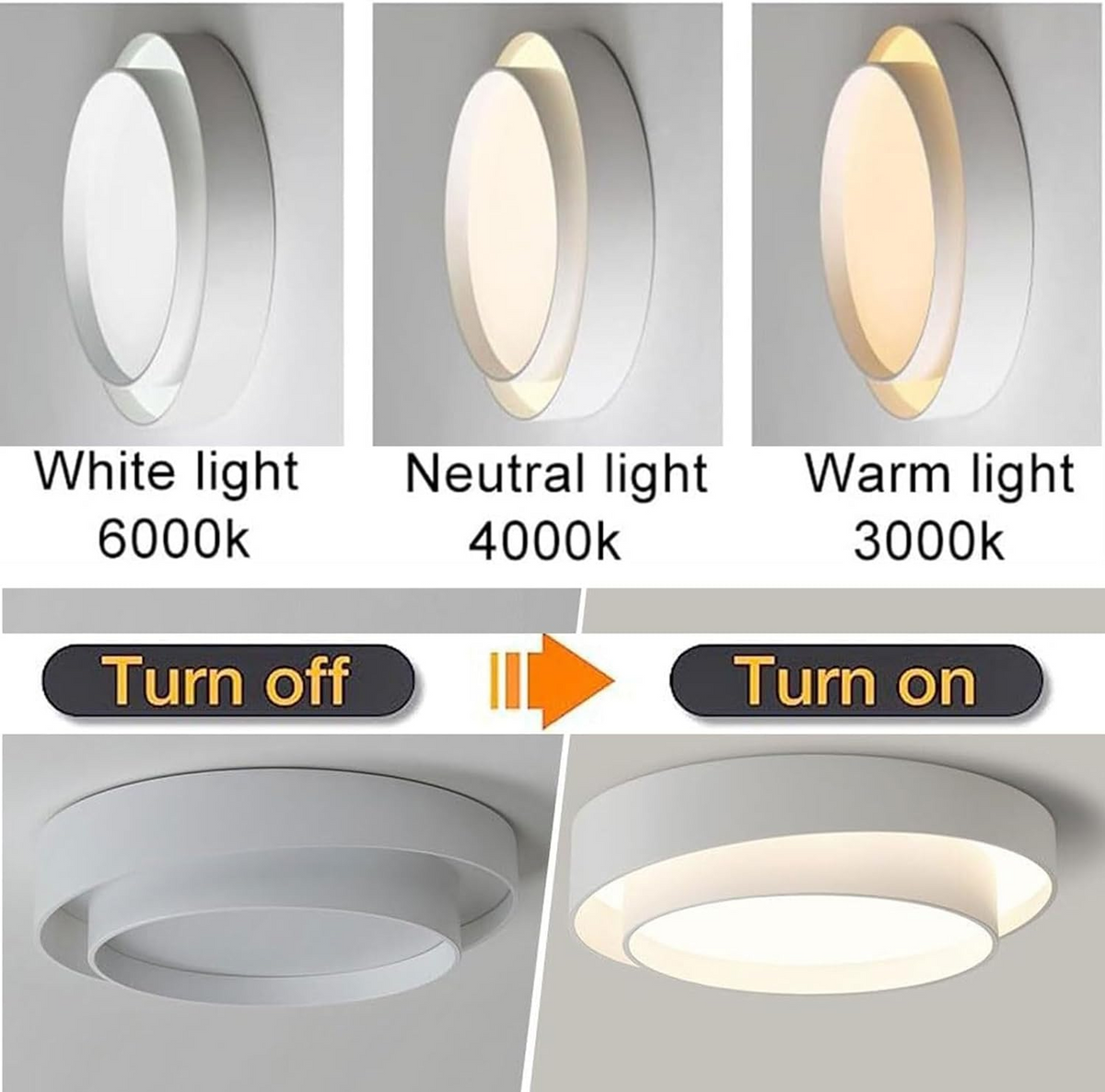Nordic Round LED Flush Light