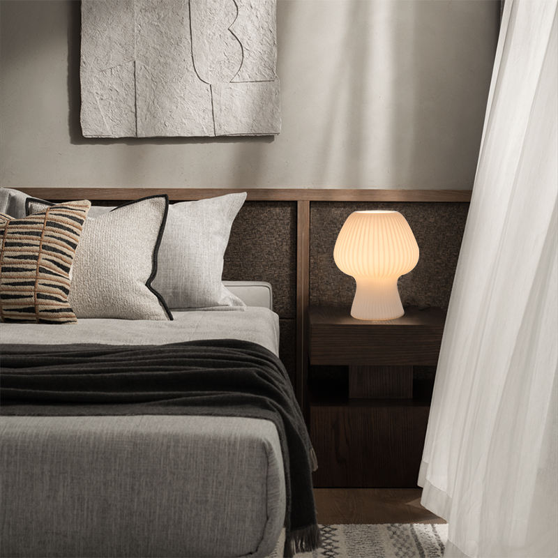 Mushroom Glass Bedside Lamp