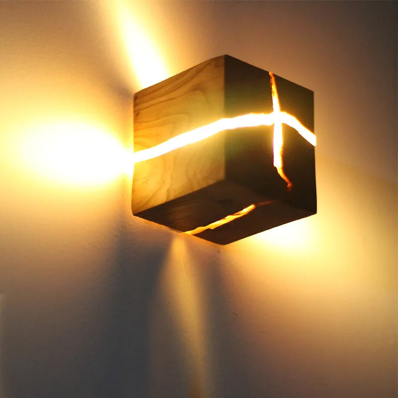 WoodAura Resin Wall Light
