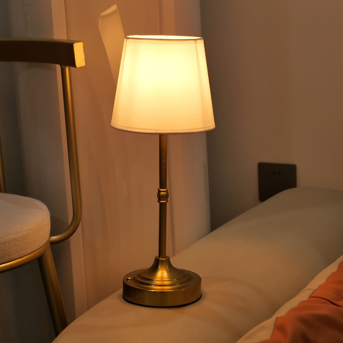 Cordless Fabric Table Lamp