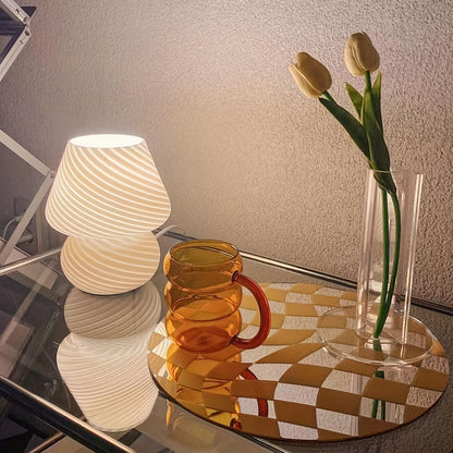 Murano Mushroom Glass Lamp