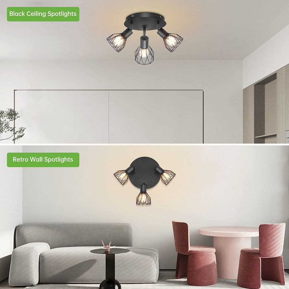 Industrial Spotlight Ceiling Light
