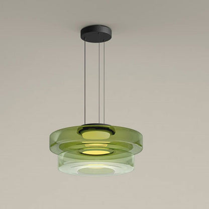Bauhaus Layered Glass Pendant