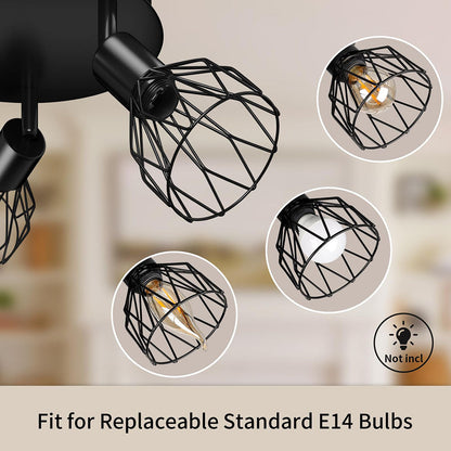 Industrial Spotlight Ceiling Light