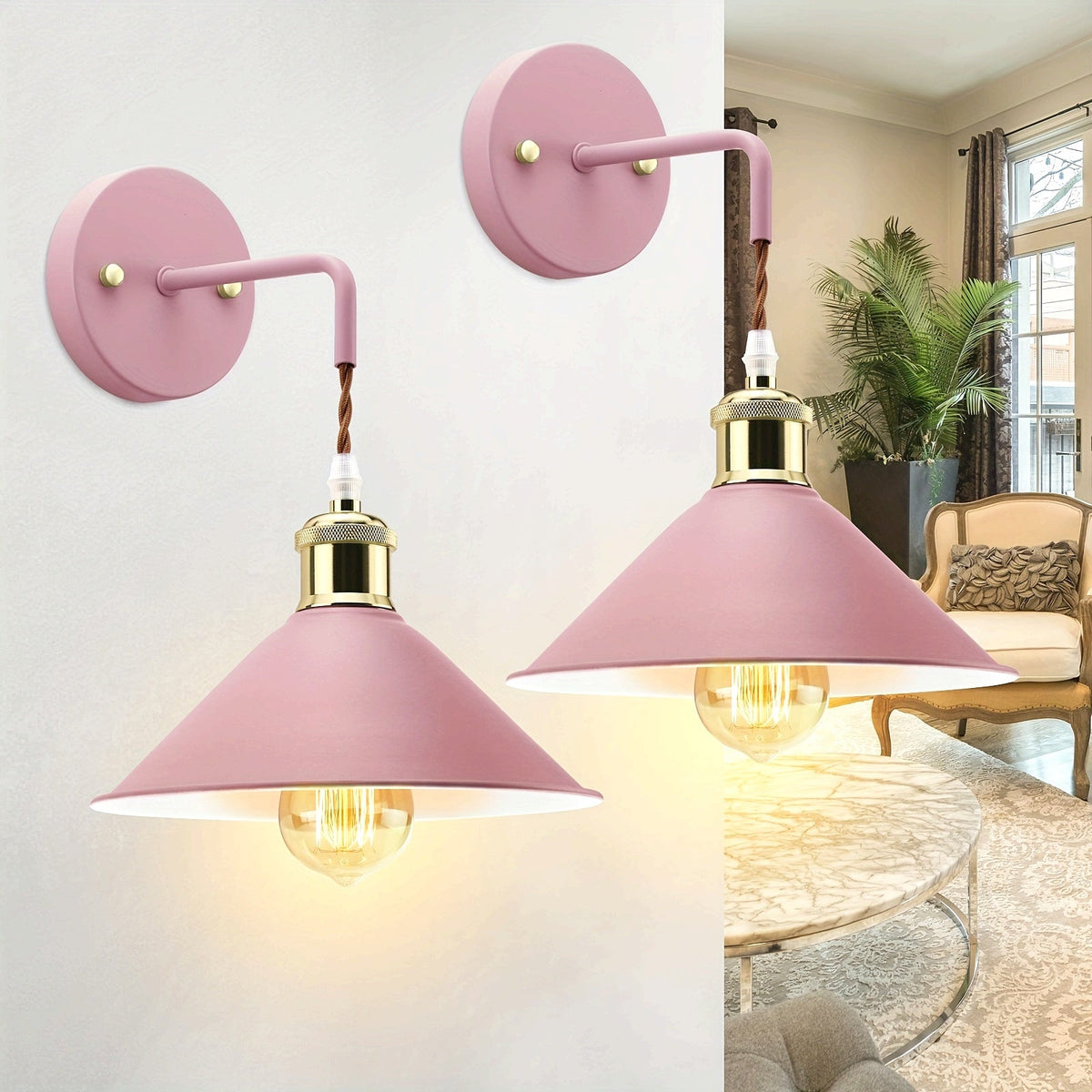 Industrial Wall Sconce Set