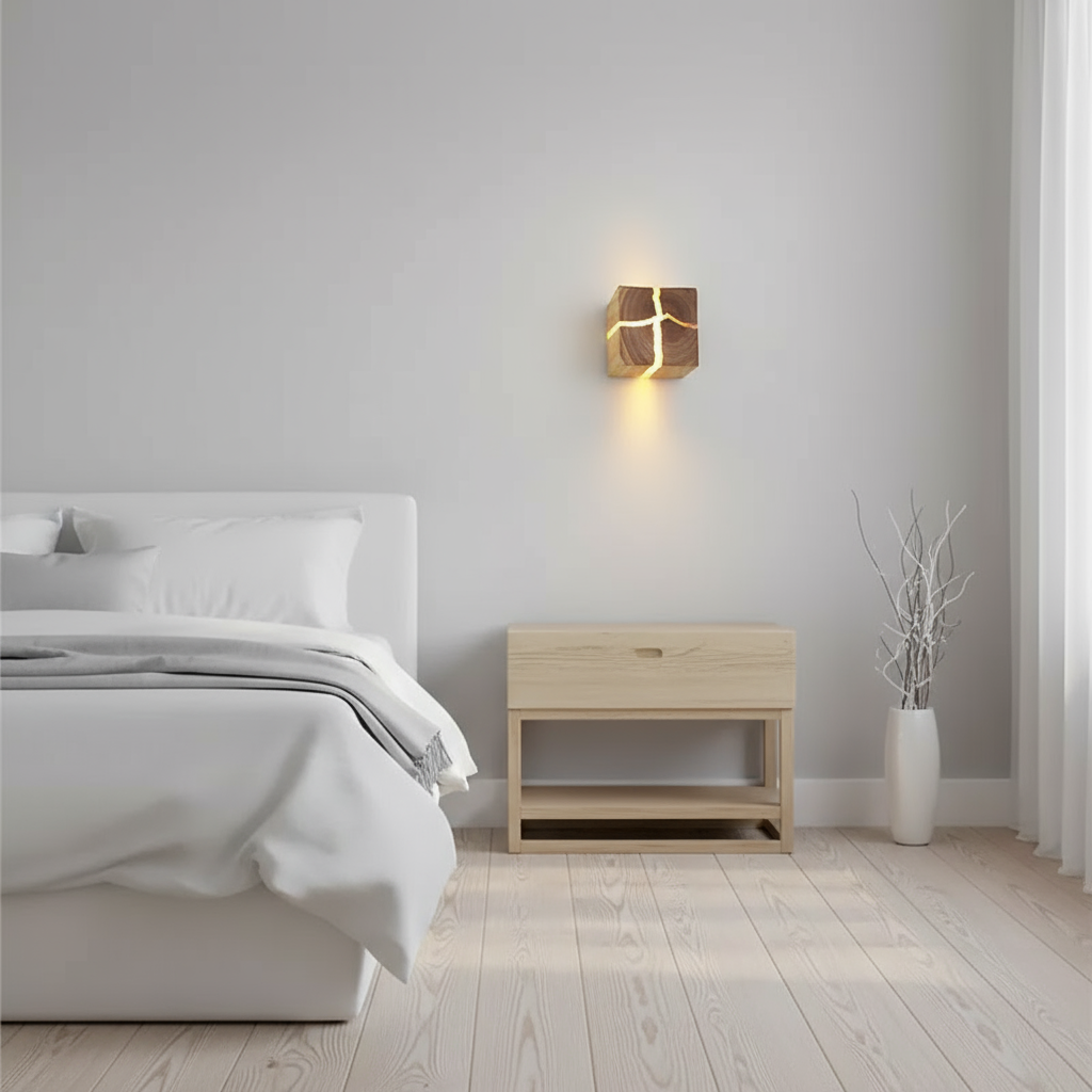 WoodAura Resin Wall Light