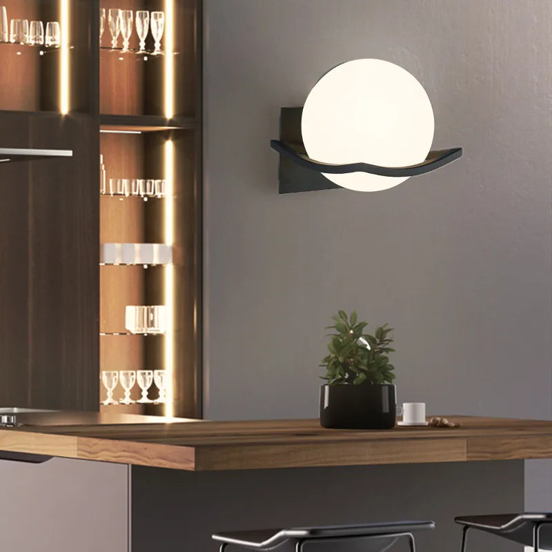 Makar European Glass Sconce