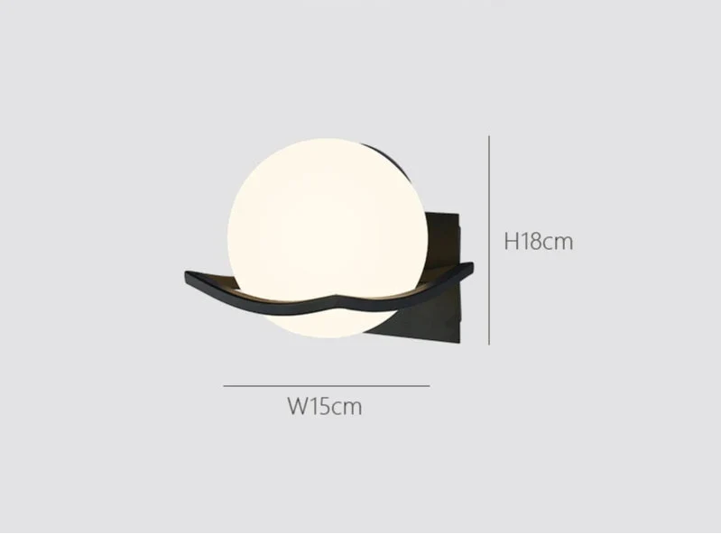 Makar European Glass Sconce