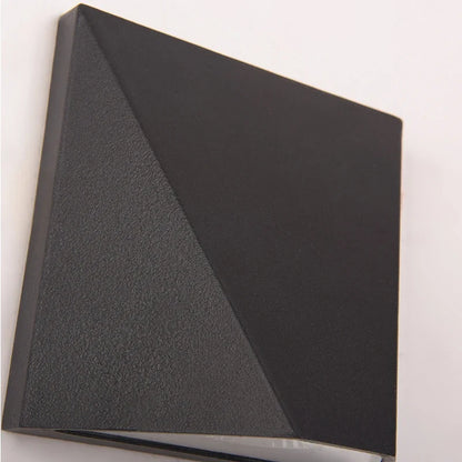 Modern Black LED Wall Light | 5W Waterproof Aluminium Outdoor Lamp