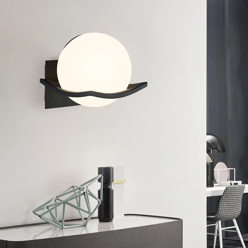 Makar European Glass Sconce