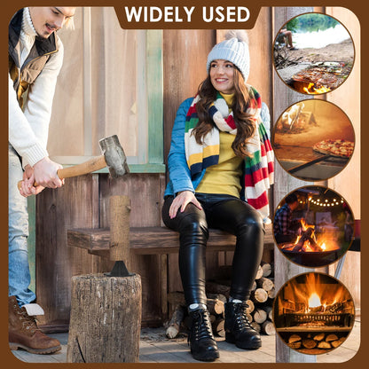 KindlePro | Carbon Steel Log Splitter | Portable Tool with Cloth Bag