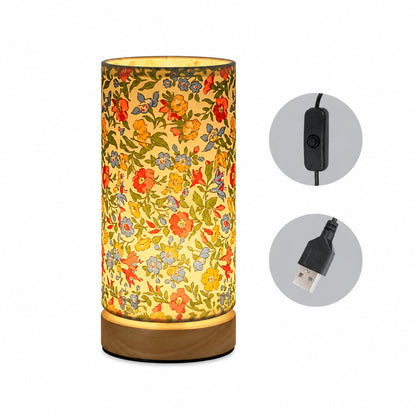 Wooden Bedside Table Lamp