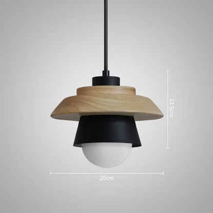 Nordic Wood Macaron Pendant
