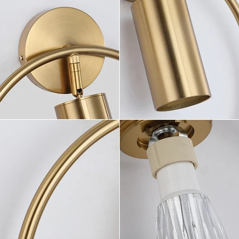 Halo Gold Wall Light