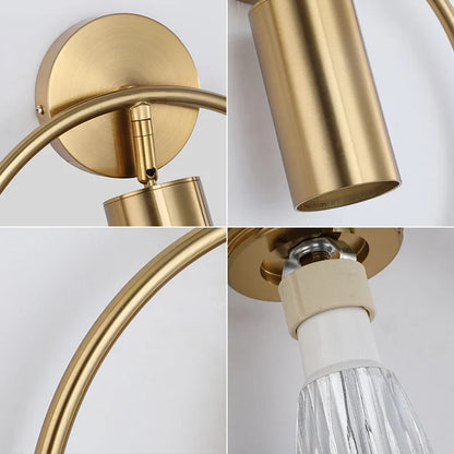 Halo Gold Wall Light