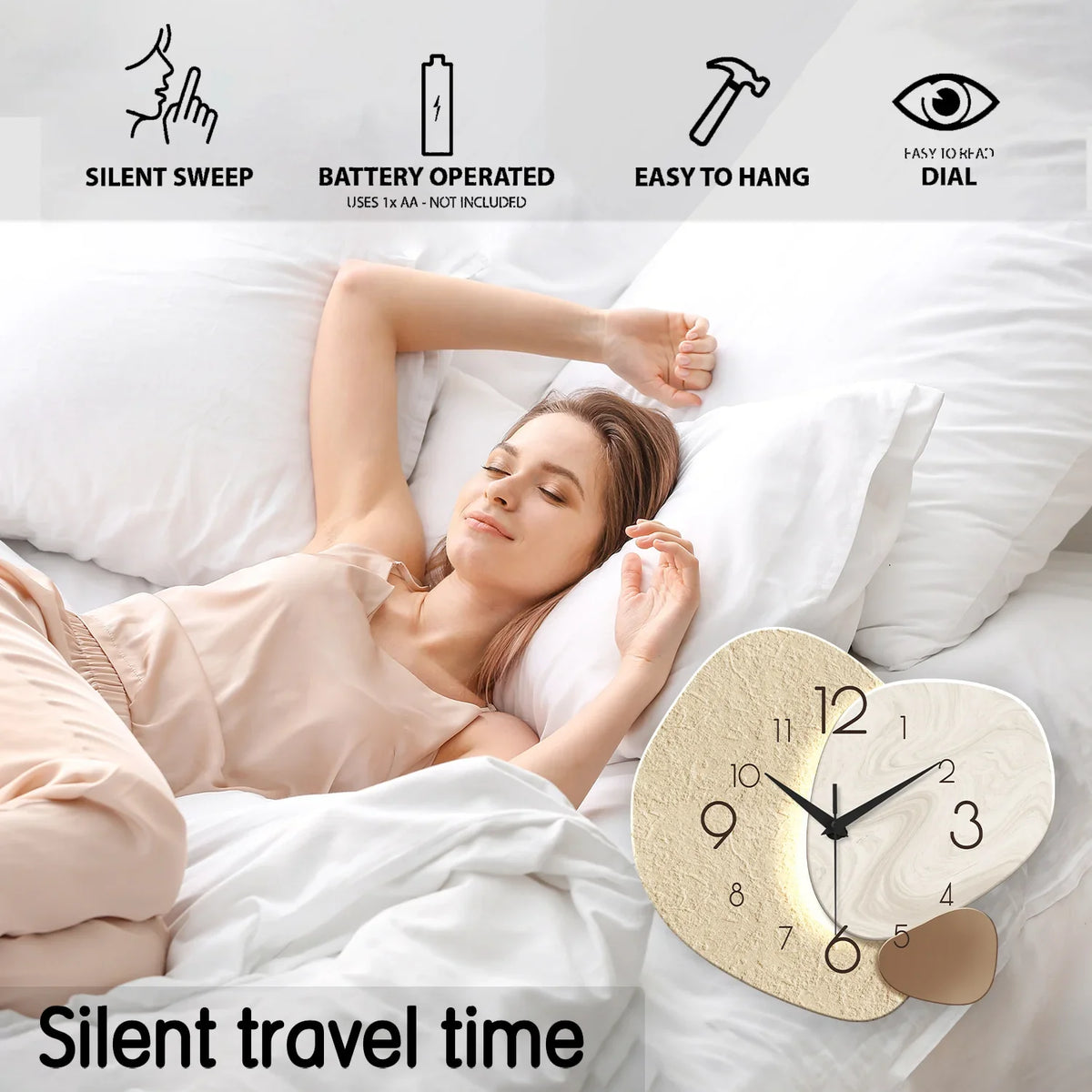 TempoStone Silent Wall Clock