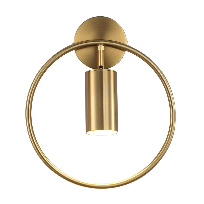 Halo Gold Wall Light