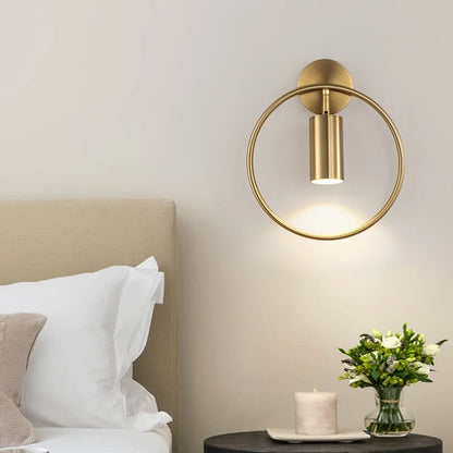Halo Gold Wall Light