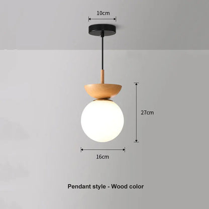 Nordic Glass Ball Pendant Light