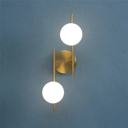 Astra Gold Dual Globe Wall Light
