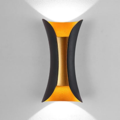 Black & Gold Up-Down Wall Light