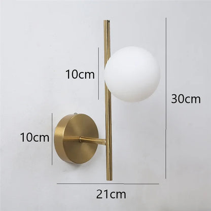 Astra Gold Dual Globe Wall Light