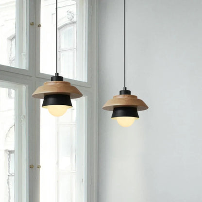 Nordic Wood Macaron Pendant