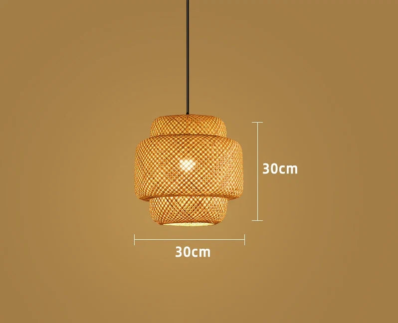 Handwoven Bamboo Pendant Lamp