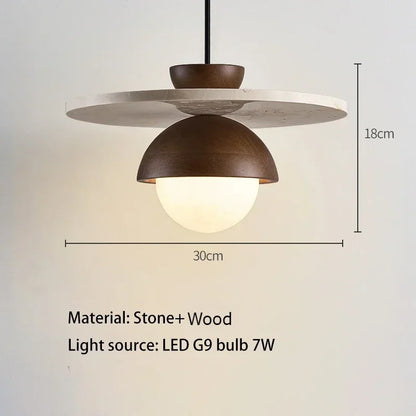 Denmark Walnut Pendant Light