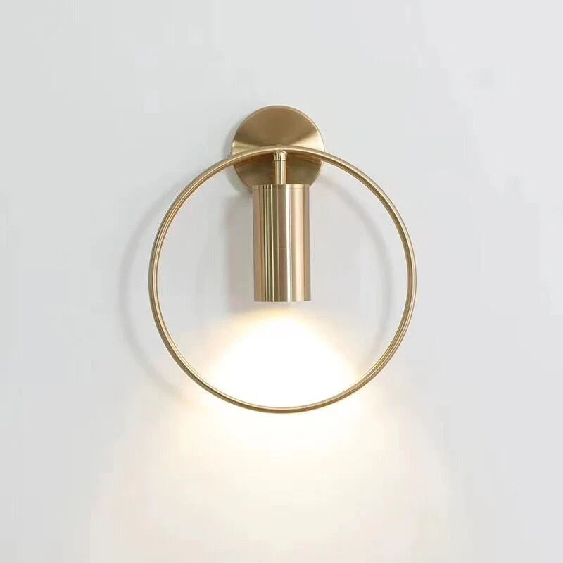 Halo Gold Wall Light