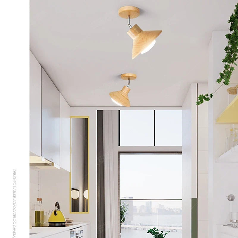 NordicWood Cone Ceiling Lamp