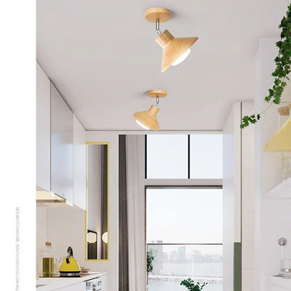 NordicWood Cone Ceiling Lamp
