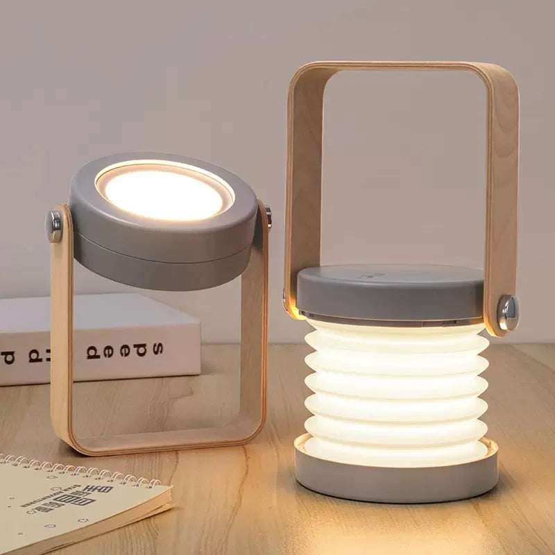 Wooden Handle Portable Lantern