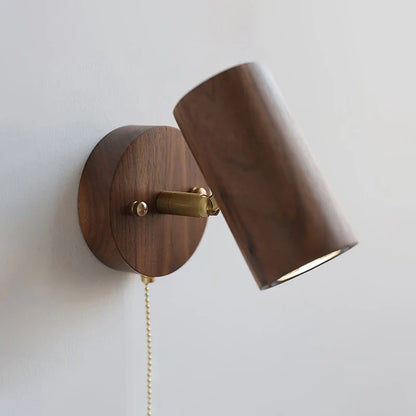 Arlo Retro Walnut Wall Lamp