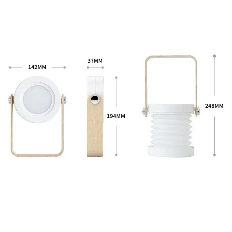 Wooden Handle Portable Lantern
