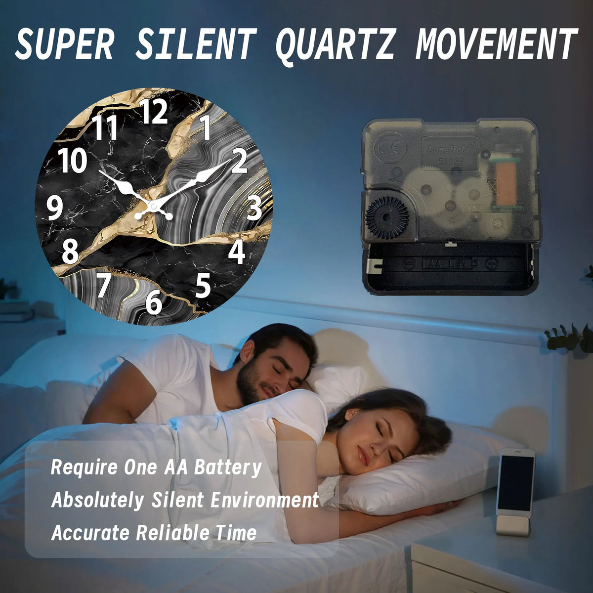MarbellaTime Wooden Wall Clock