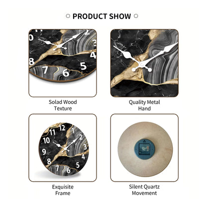 MarbellaTime Wooden Wall Clock