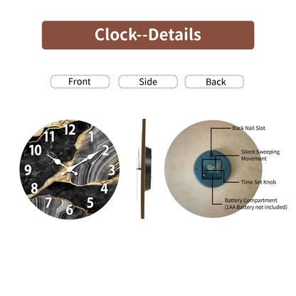 MarbellaTime Wooden Wall Clock