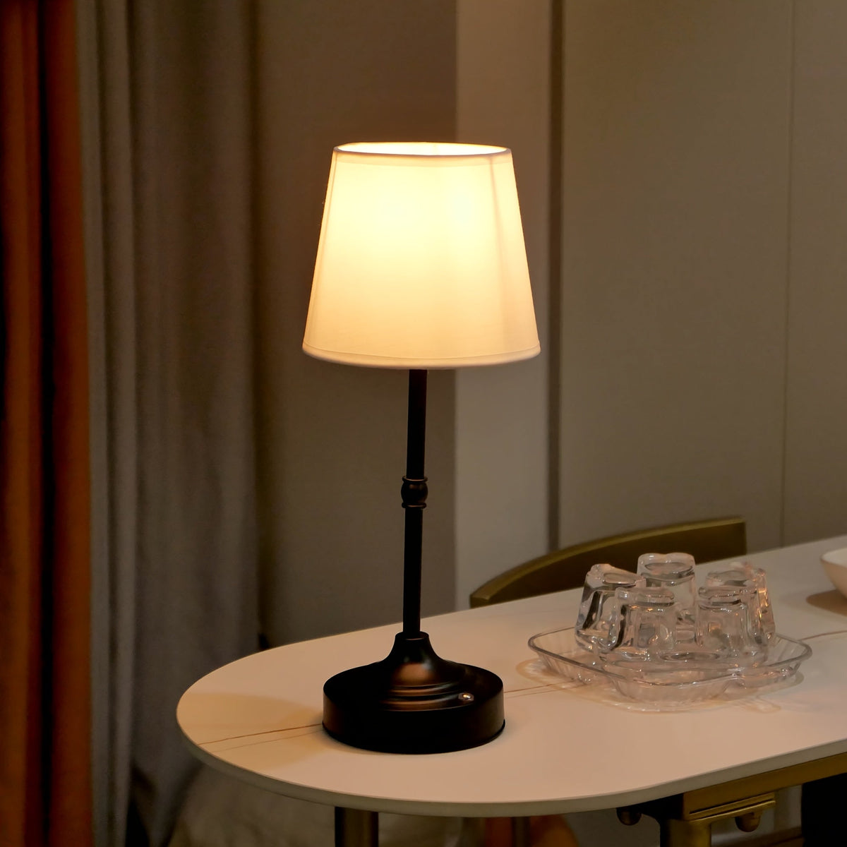 Cordless Fabric Table Lamp