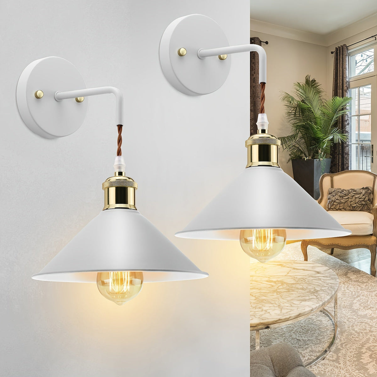 Industrial Wall Sconce Set